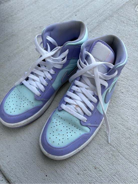 Nike Shoes - Nike Women's High-Top Sneakers in Lavender and Mint